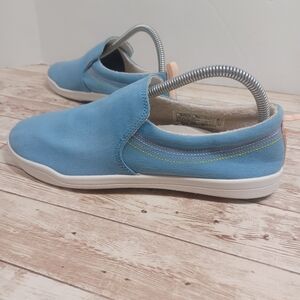 Vionic Beach Marshall Orthotic Insole Blue Canvas Women's Size 8.5 or 8 1/2